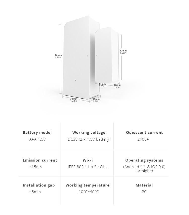 DW2 WIFI  SONOFF Wifi Wireless Sensor Puerta/Ventana