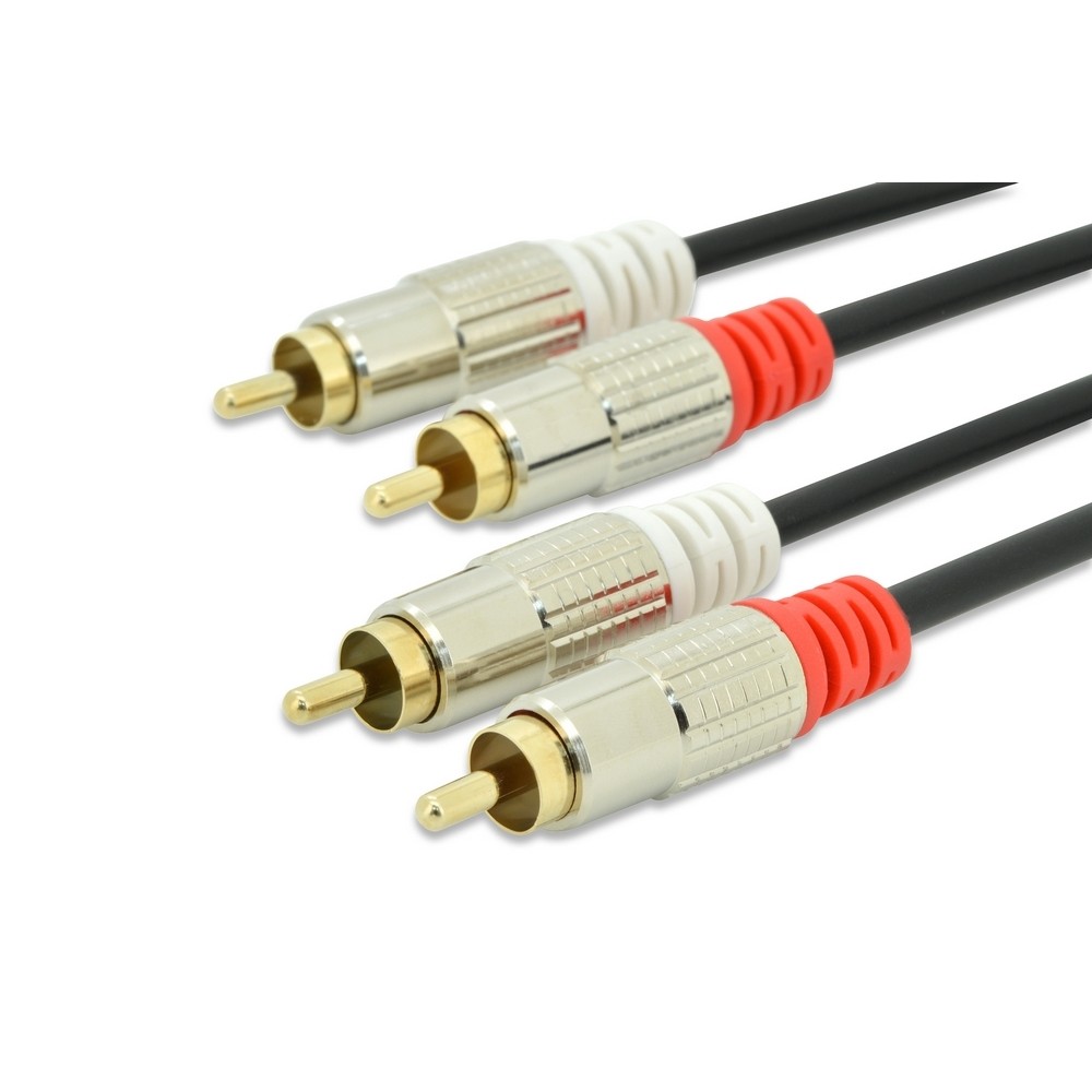 ED-84591  Cable  2,5m  2xRCA M 2xRCA M Ednet ** Ultimas UNIDADES **** Blister