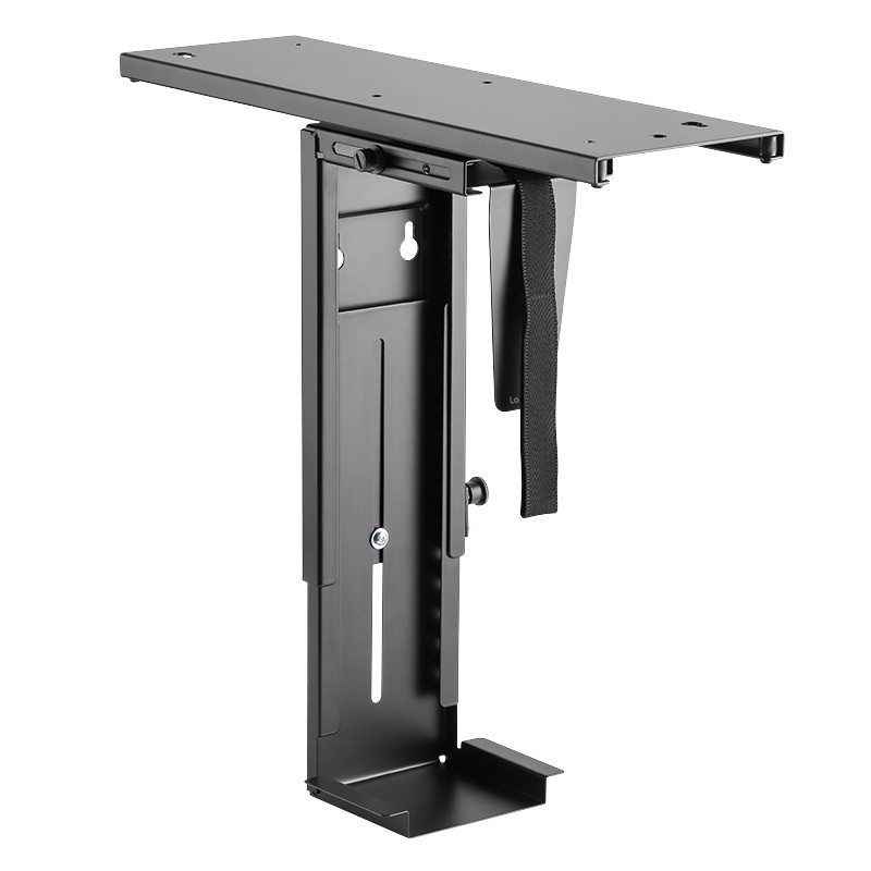 EO0004 LOGILINK - Soporte de PC bajo mesa, Ajustable, Giratorio, Deslizable