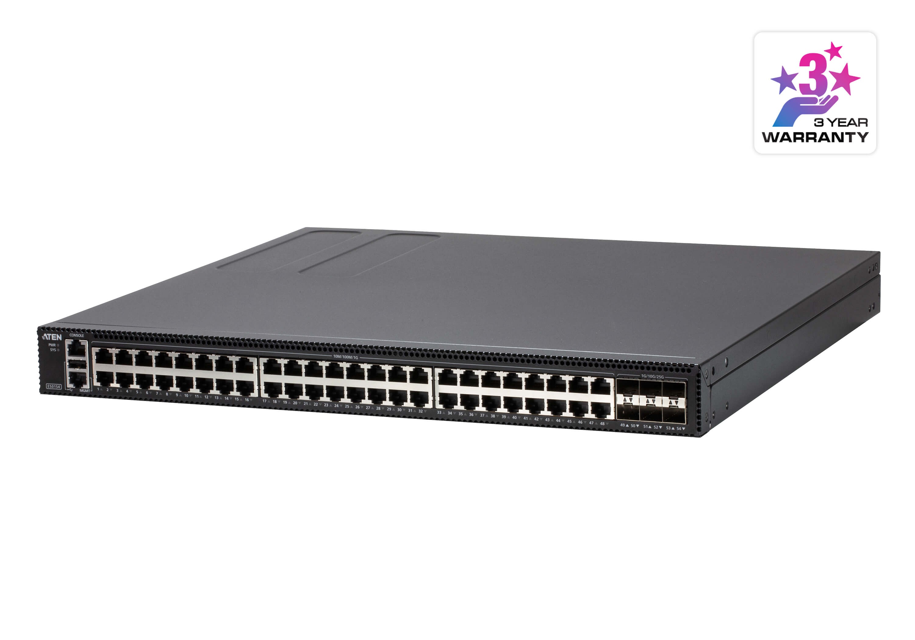 ES0154  Conmutador gestionado Ethernet Gigabit de capa 2+ de 54 puertos ATEN-ES0154