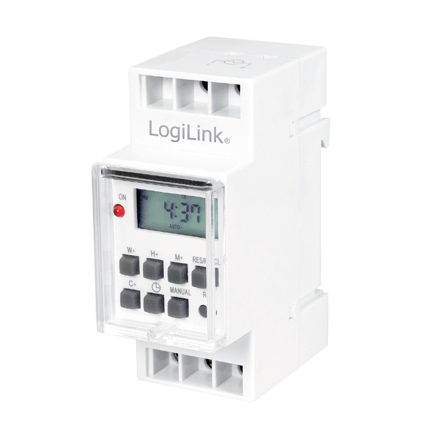 ET0010  Programador electrico para carril DIN Digital con pantalla LCD Logilink