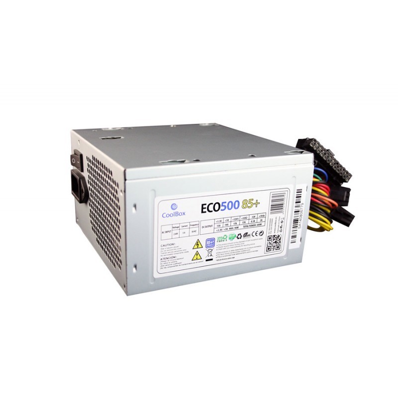 FALCOO500E85  Fuente de alimentación ECO 500 85+ ATX - 80 Plus Bronze Coolbox