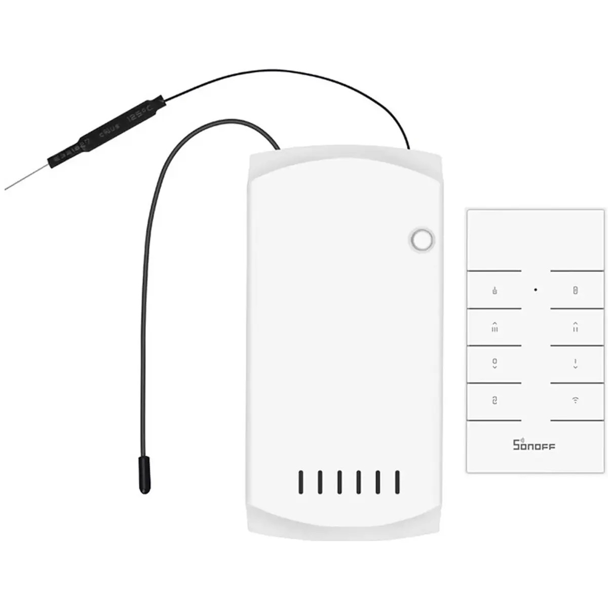 IFAN4-H  Sonoff iFan04-H - Controlador Wi-Fi inteligente para ventilador de techo y luz + mando a distancia RF de 433 MHz