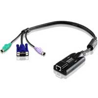 KA7120  Adaptador KVM VGA PS/2 con compatibilidad de vídeo compuesto