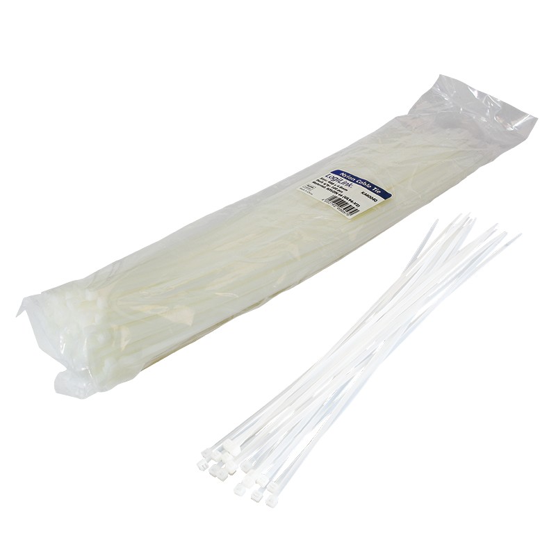 KAB0040  Bridas Nylon 400x4,4mm Bolsa de  100 unidades Blanca