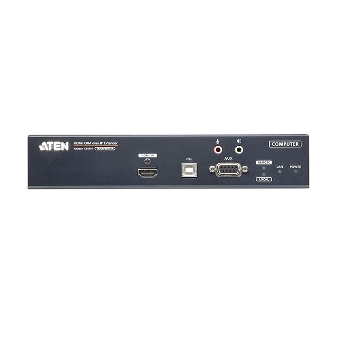 KE8950T  USB 4K HDMI KVM over IP Transmitter with Local Console, LAN Redundancy (SFP Slot), RS-232 Control and Audio