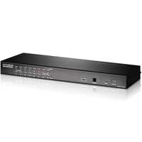 KH1516AI  16-Port Cat 5 KVM over IP Switch with USB Peripheral Support, Broadcast Mode, Panel Array Mode, Daisy Chain (USB - PS/2 VGA)