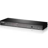 KH1516AI  Switch KVM por IP multi-interfaz Cat 5 de 16 puertos con acceso compartido desde consolas local/remota