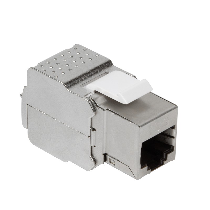 KJ18F10  Conector Hembra KeyStone Cat 6A Apantallado  Metal Sin Herramientas **Ultimas Unidades ****