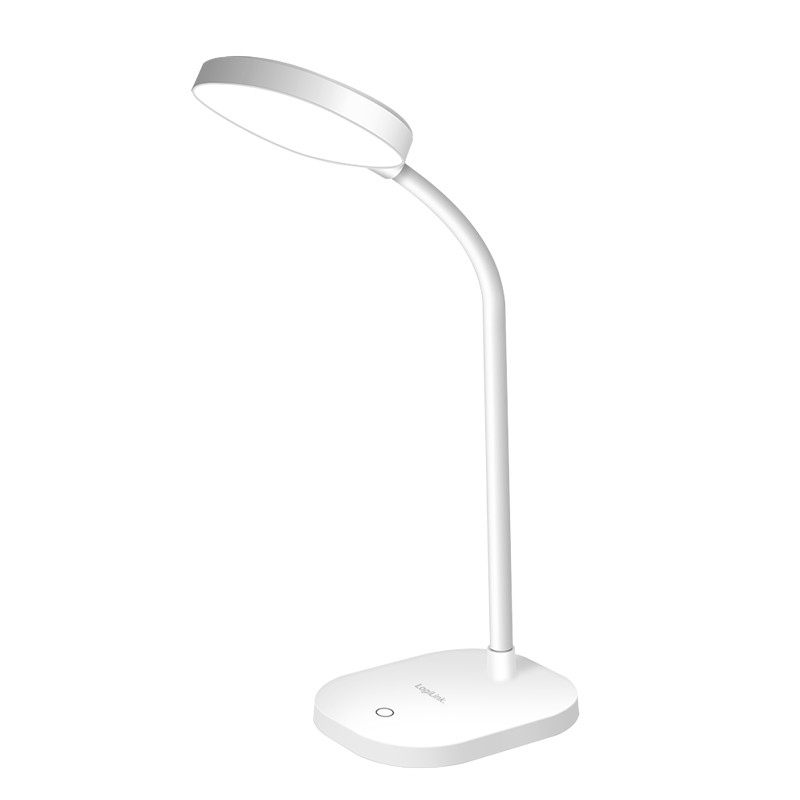 LED017  Lámpara de escritorio LED, 5000 K, 240 lm, 360°, cuello flexible, control táctil