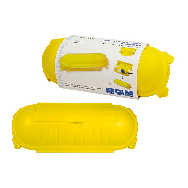 LPS217  Caja Eléctrica exterior IP44 Amarillo 210x90x75mm Logilink