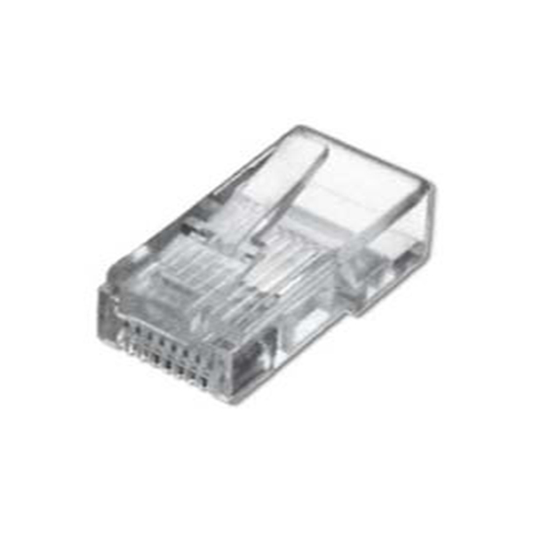 MP0002  Conector modular Cat 5e RJ45 Macho UTP No apantallado ( precio de 1 bolsa de 100 unidades )