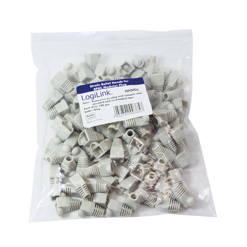 MP0005  Capuchón RJ45 Gris Ø5,8mm  LOGILINK    (PRECIO 100 UNIDADES )