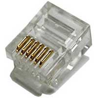 MP0019  Conector Telefonia  RJ12 6/6 (bolsa de 100)