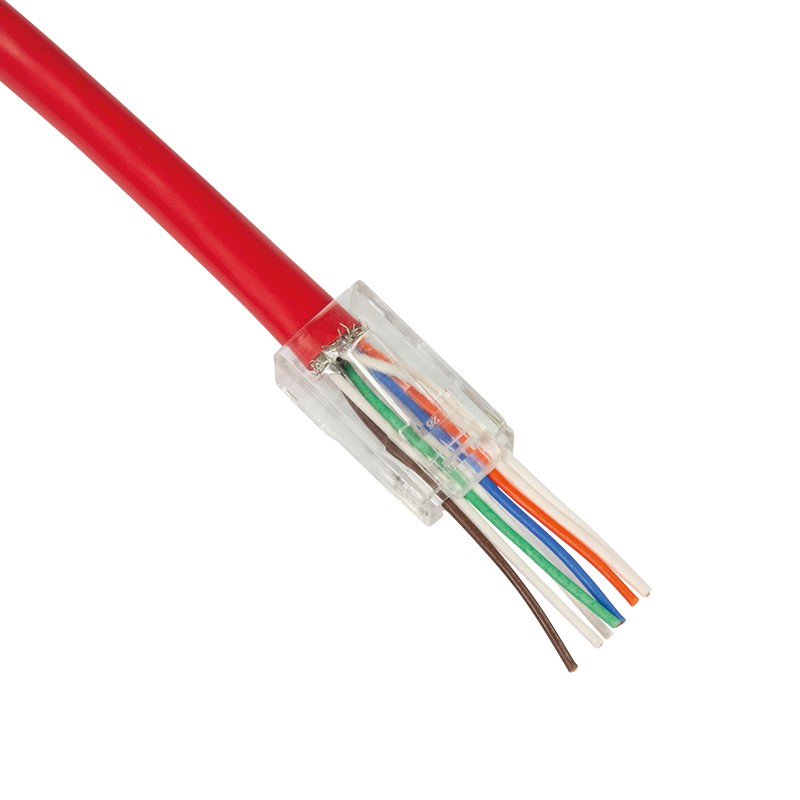 MP0027  Conector RJ45 Cat 6 UTP  pass through Logilink     (PRECIO 50 UNIDADES)