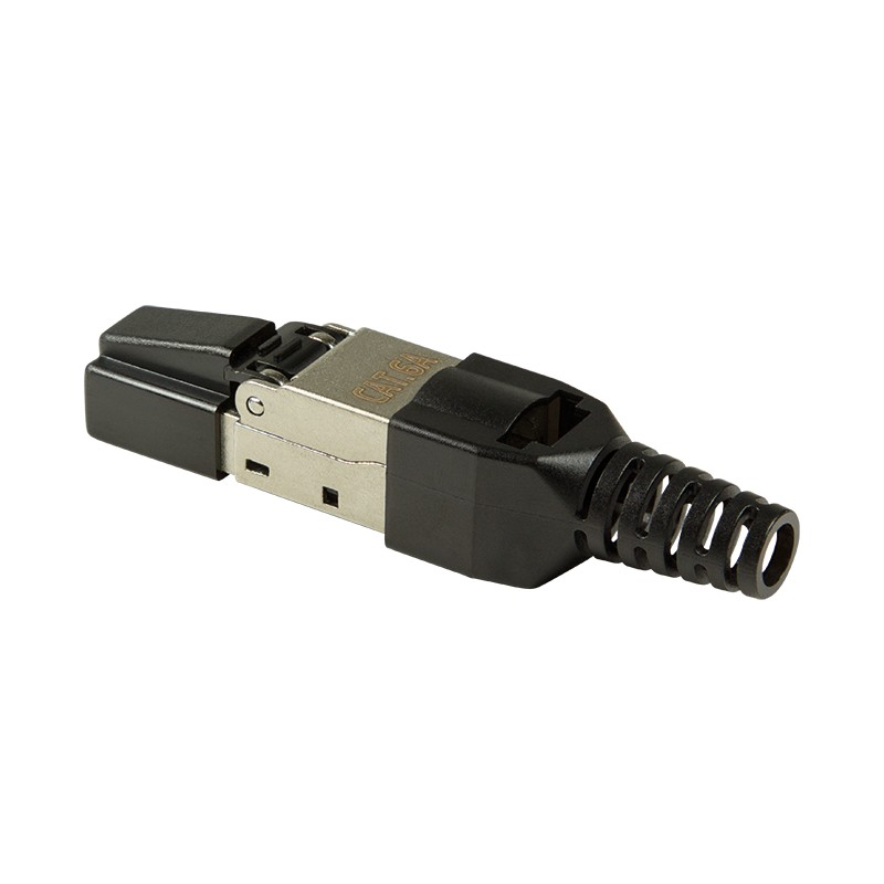 MP0044  Conector modular Cat 6A RJ45 M STP Sin Herramienta EcoLine