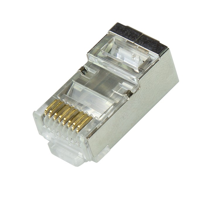 MP0070  Conector RJ45 Cat 6A STP Con 2 Enebradores LOGILINK    (PRECIO 50 UNIDADES)