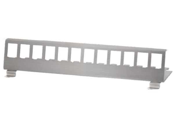 MP0076  Unidad de sujeccion en carril DIN para12xKeystone Logilink