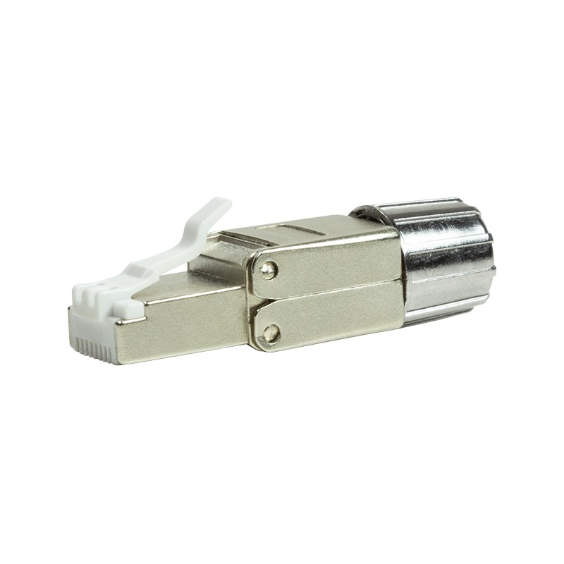 MP0080  Conector modular Cat 8.1 RJ45 M STP Sin Herramienta Ecoline Logilink