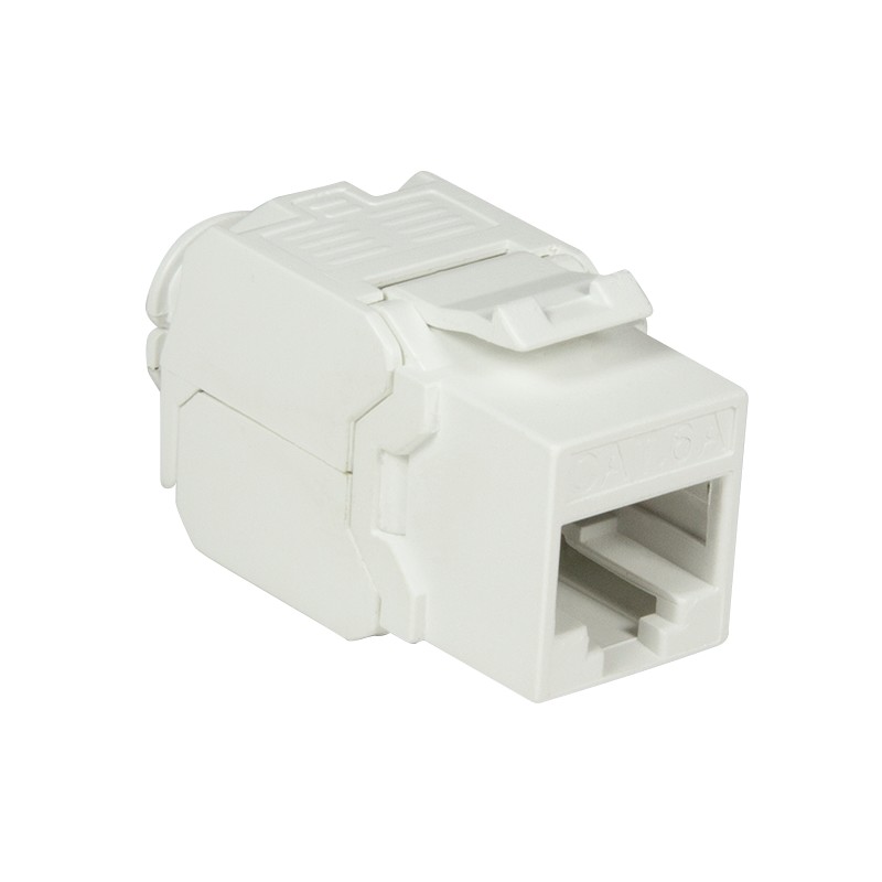 NK4004  Conector Hembra KeyStone Cat 6A No apantallado  Blanco Sin Herramientas 16,5mm