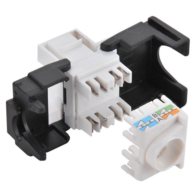 NK4007  Conector Hembra KeyStone Cat 6 No apantallado  Blanco Sin Herramientas 17,1mm