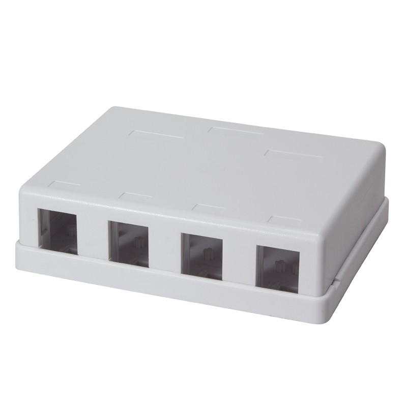 NK4034  Caja de superficie para  4 módulo keystone, blanca