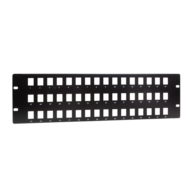 NK4050  Panel 19" 48 puertos modular 3U negro  Logilink