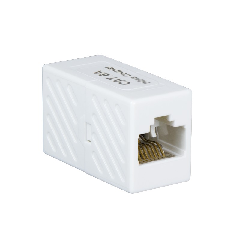 NP0025U  Adaptador Cat 6A 2xRJ45 Hembra-Hembra UTP Blanco plastico (Mini) Logilink