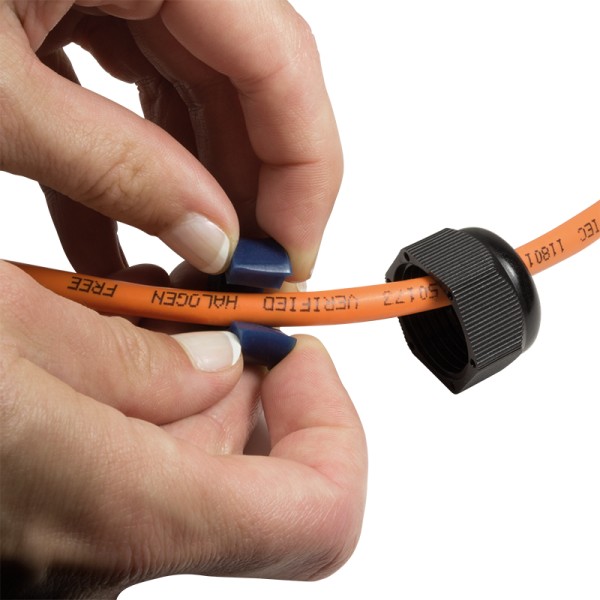 NP0080  Empalmador RJ45 Cat 6  STP IP67,  H-H Waterproof Logilink