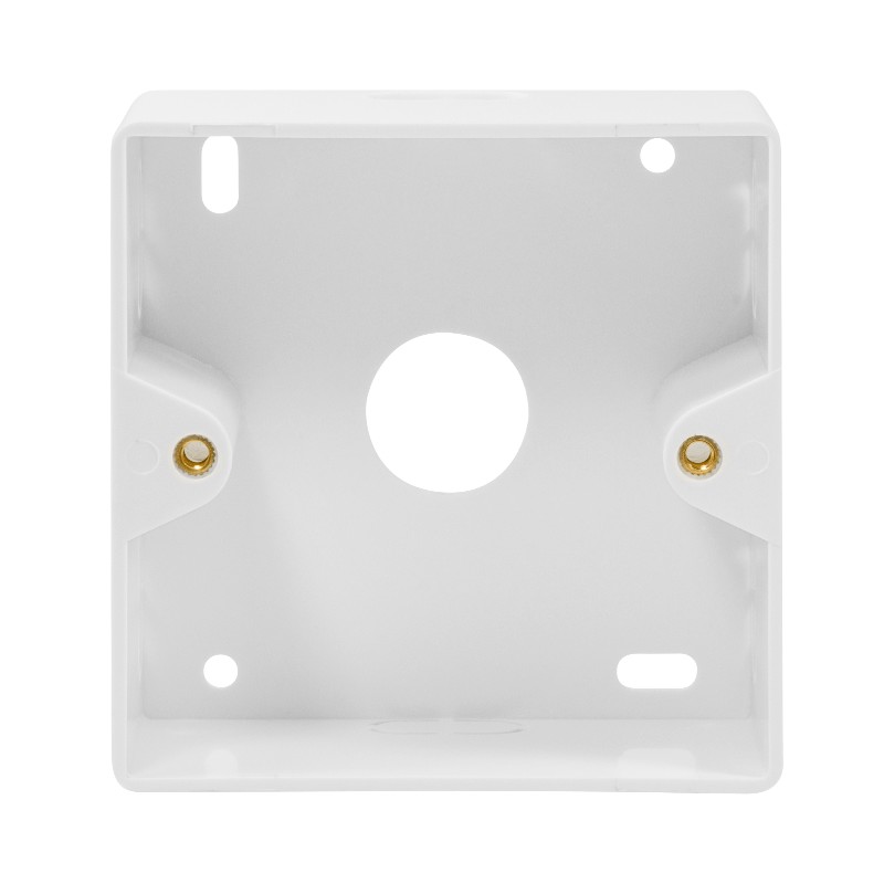NP0223  Caja de Superficie para placas frontales 80x80x40 RAL9003 Blanco