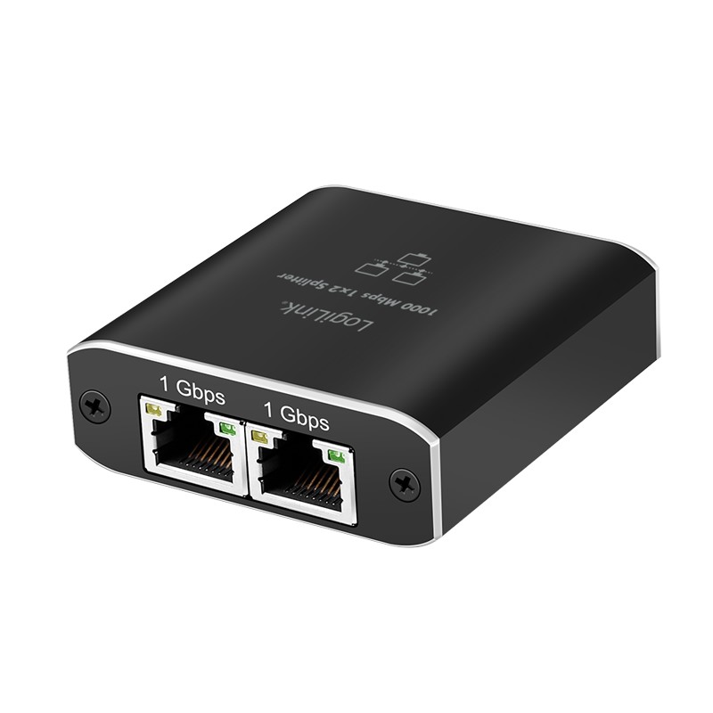 NS0011  Divisor Gigabit Ethernet 1 a 2, 1000 Mbit/s, con alimentaci&oacute;n USB