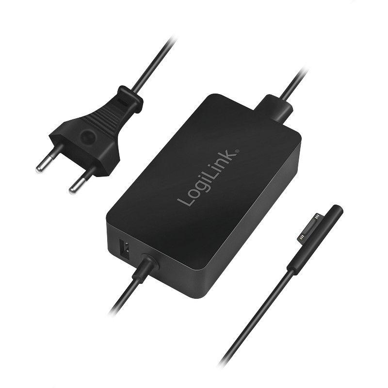 PA0197  Cargador  44W USB 1 puert. USB + Especial y compatible con Microsoft Surface  Logilink