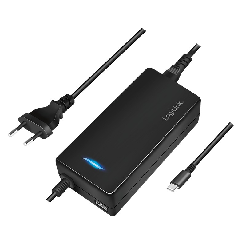PA0272  Cargador Portatil  112W USB 2 puertos, 1x USB-C PD 100W & USB-A 12W , Cable 1,2 metros Logilink