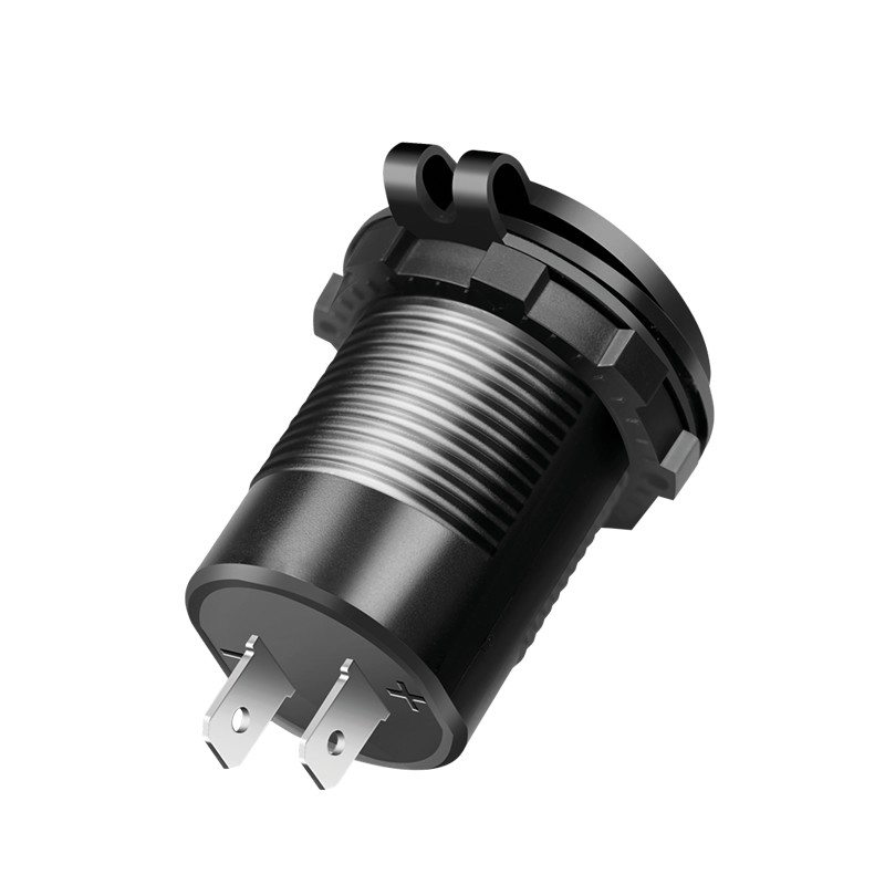 PA0330  Enchufe para automóvil incorporado con USB dual 1x USB-C & 1x USB-A, 60W