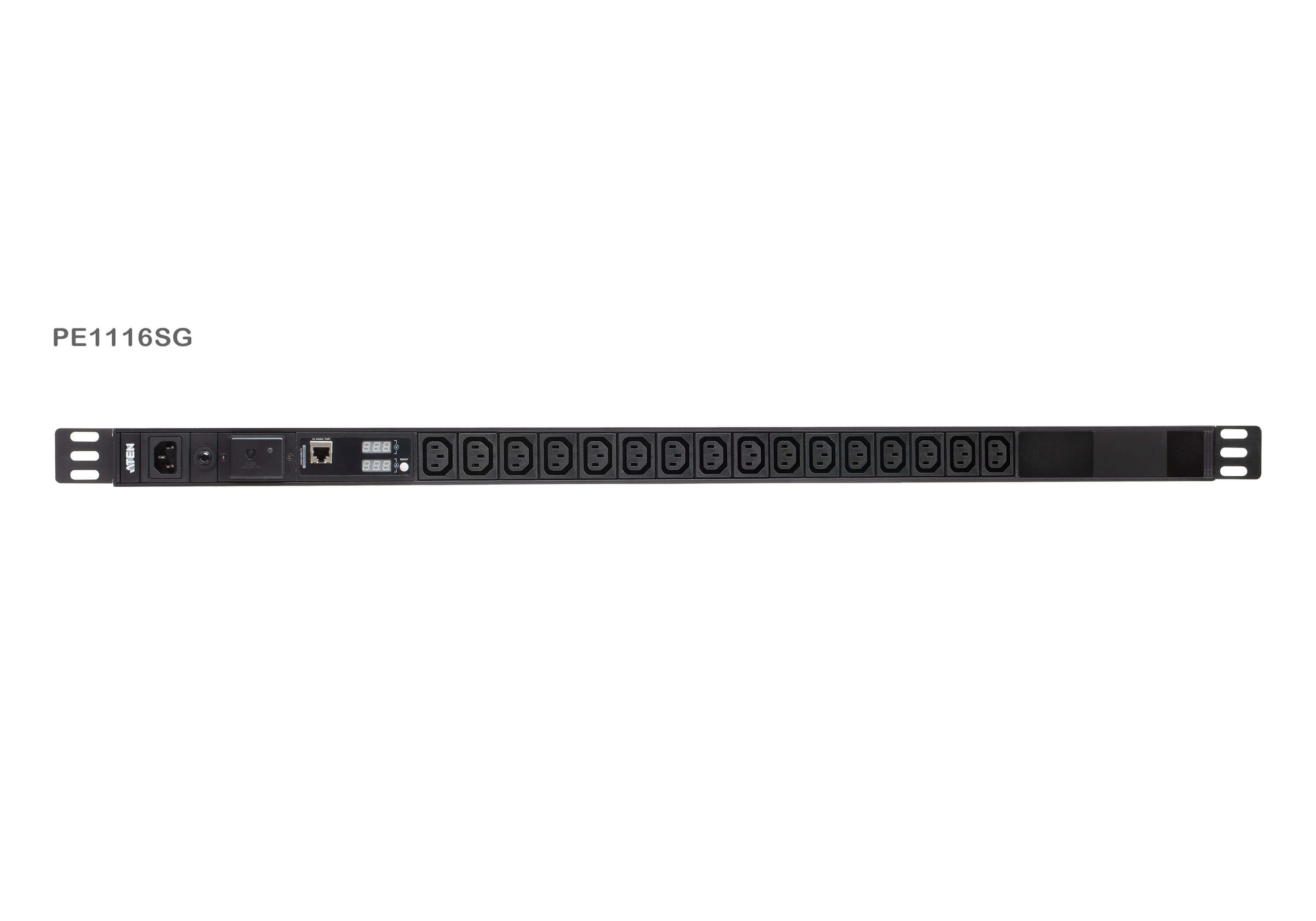 PE1116SG-AT-G  PDU básica de 0U con protección contra sobretensiones (10A) (16x C13)