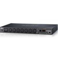 PE6208G  8-Outlet 1U eco PDU, Metered by bank, Switched by Outlet (16