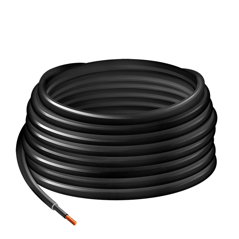 PHC0200  Cable de instalación solar, H1Z2Z2-K, 6 mm², CU, negro, 25 m Logilink
