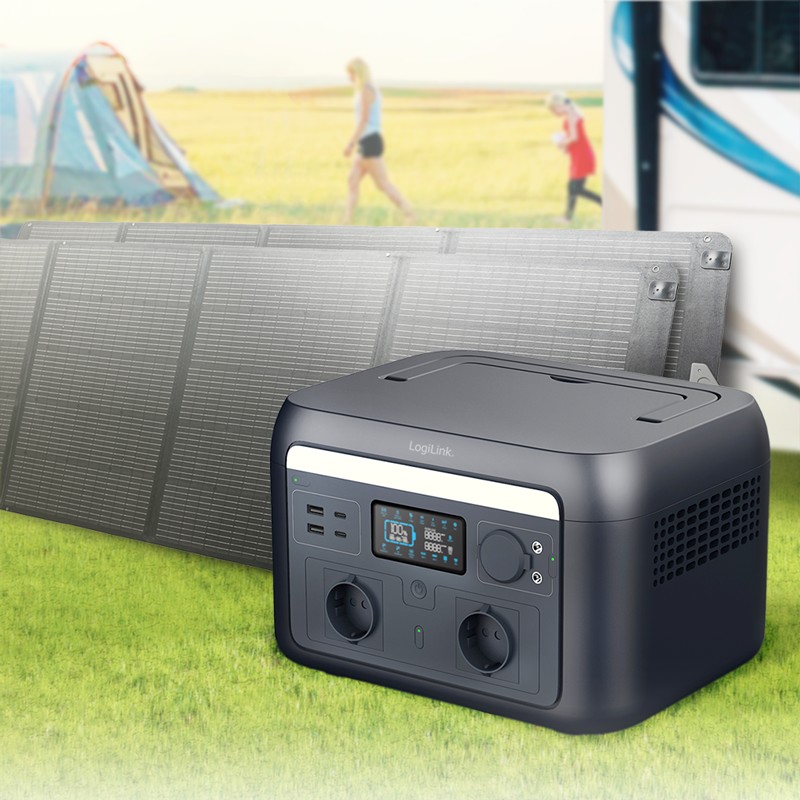 PPS0600  Estacion de Carga portatil  600W LiFePO4 battery Compatible con tuya Logilnk