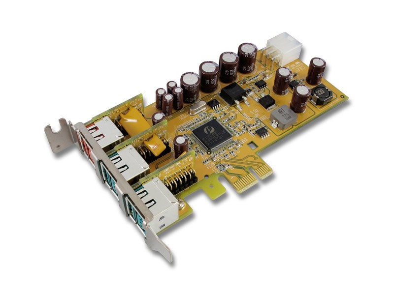 PUB1200XL  Powered USB PCI Express 1-port 24V & 2-port 12V Sunix