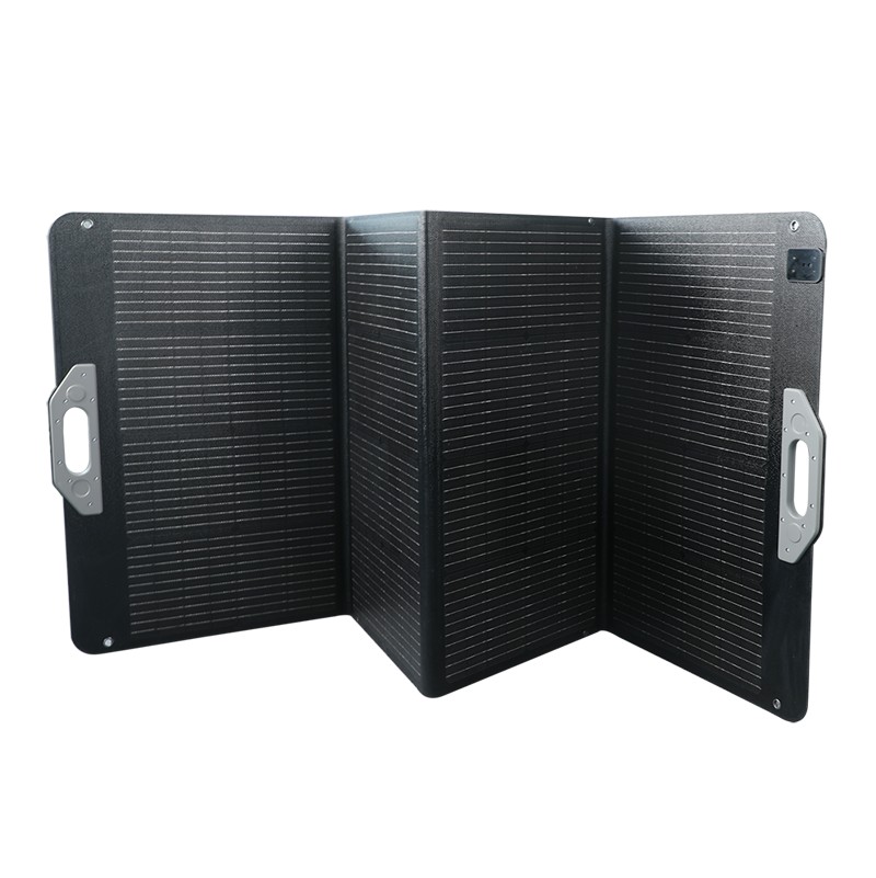 PVP0200  Panel solar autónomo plegable, 200W, 229,7x54x0,2 cm, IP67, negro Logilink