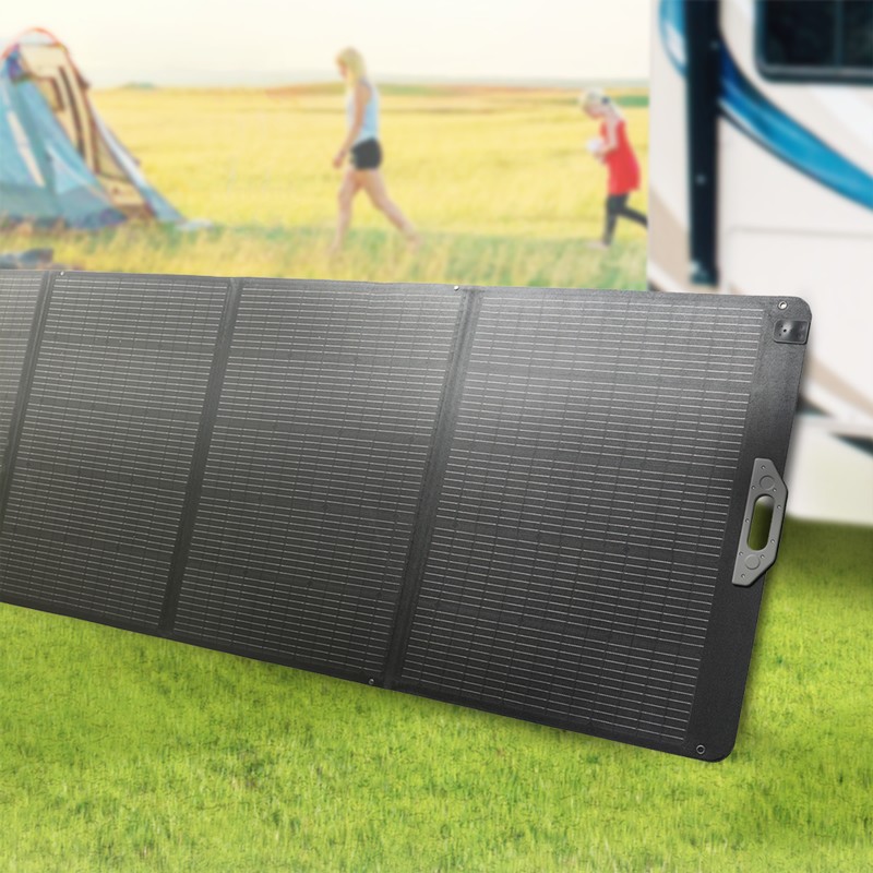 PVP0400  Panel solar autónomo plegable, 400W, 372,4x70x0,4 cm , IP67, negro Logilink