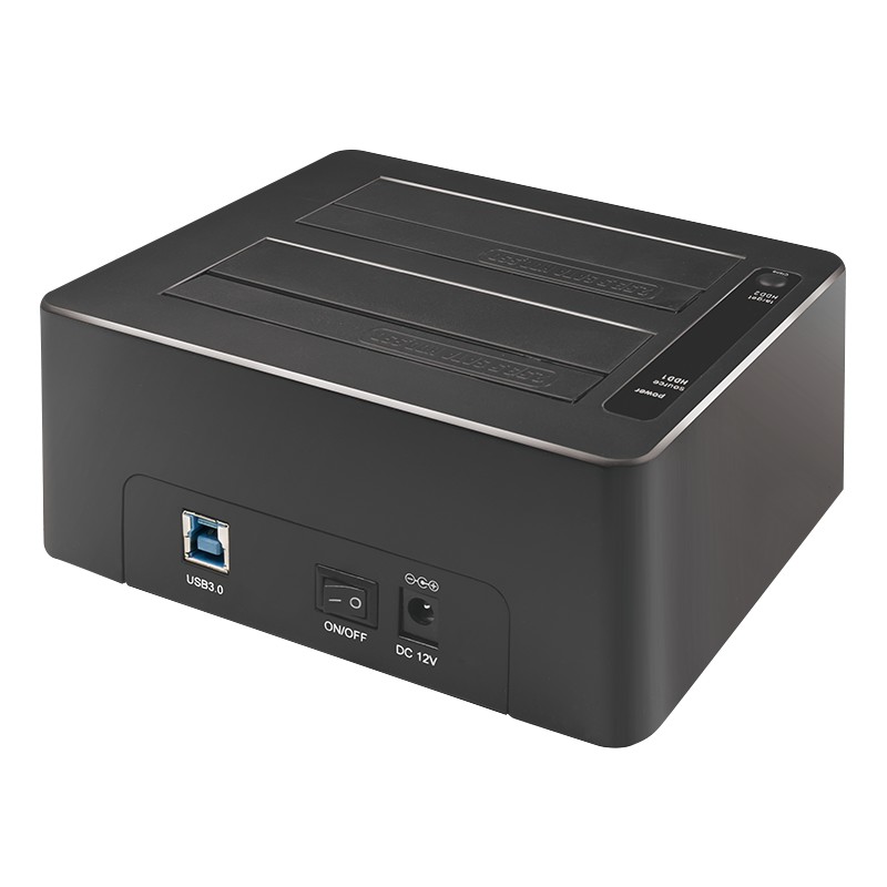 QP0029  Quickport USB 3.0 2 Bay, for SATA 2.5"/3.5" HDD/SSD, Clonado