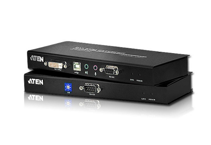 SAT-CE602  Proviene de Material devuleto  sin USO              USB DVI Dual Link Cat 5 KVM Extender (60m) with Audio