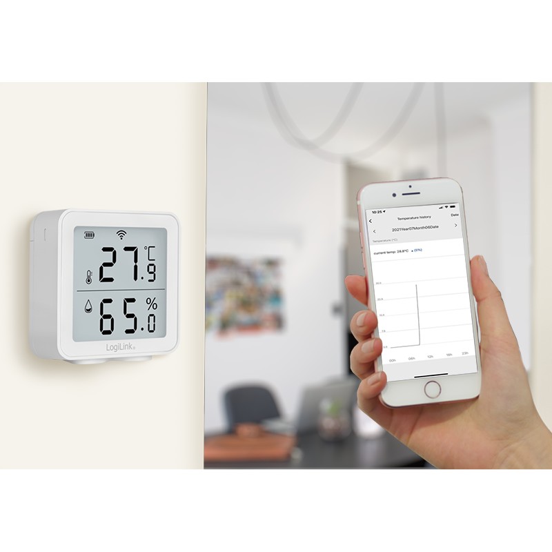 SC0116  Higrómetro térmico inalámbrico Compatible TUYA
