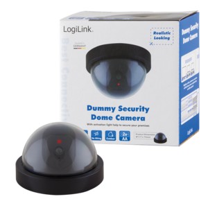 SC0202  Cámara (falsa) de seguridad, domo con luz de flash rojo Logink ** Ultimaas Unidades****