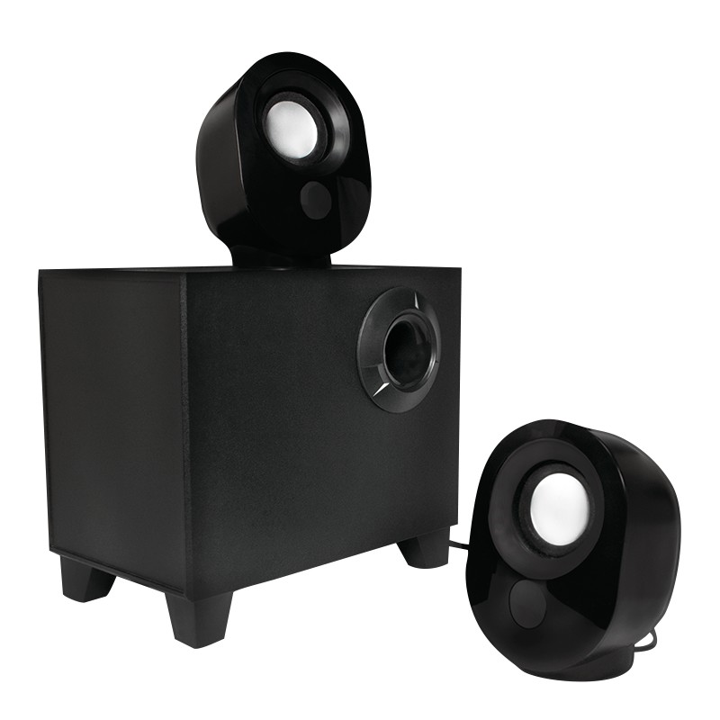 SP0045  Altavoces Active 2.1 Stereo, 2x1,8W + 5,4W Negro Logilink