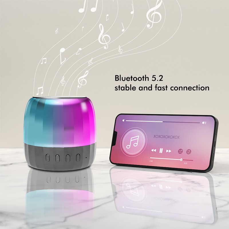 SP0064  Altavoz Bluetooth 5.2, TWS, ranura microSD, sistema manos libres, luz de fiesta  Logilink