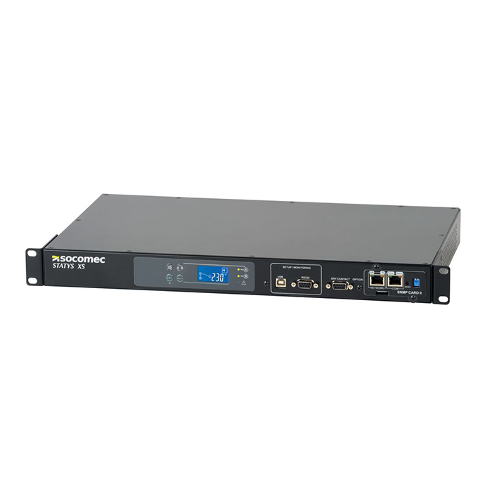 STATYS-XS-16A  Sistema de transferencia Automatica 16A 1U Rack