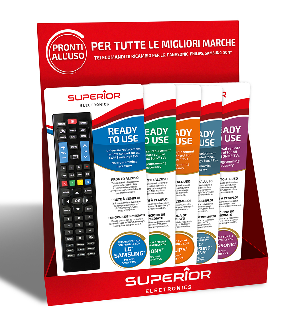 SUPESB001  Expositor Mostrador para mandos a distancia TV SUPERIOR