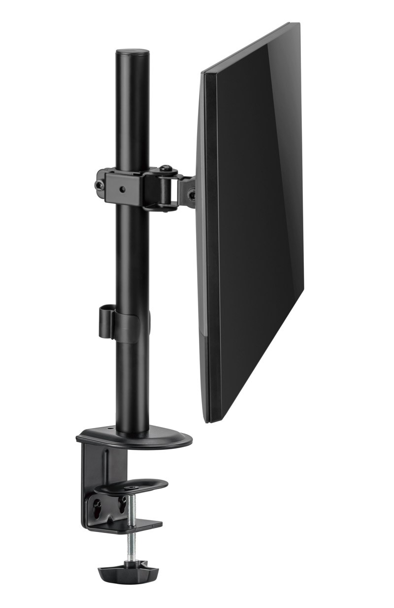 BONTEC Soporte Monitor para 4 Monitores 13-27 Pulgadas LED/LCD Soporte PC  Soporte para Mesa, Peso Máximo 10KG de Cada Brazo, Giro de 360° y Rotación  de 180°, Altura Ajustable, VESA 75x75/100x100 Negro 